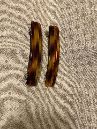 Vintage Haarspangen Faux Schildpatt 2er Set - Bild 2 von 5