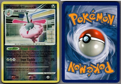 2007 Pokemon, D&P Secret Wonders , #43/132 Wormadam Lv. 38, Reverse Holo Rare