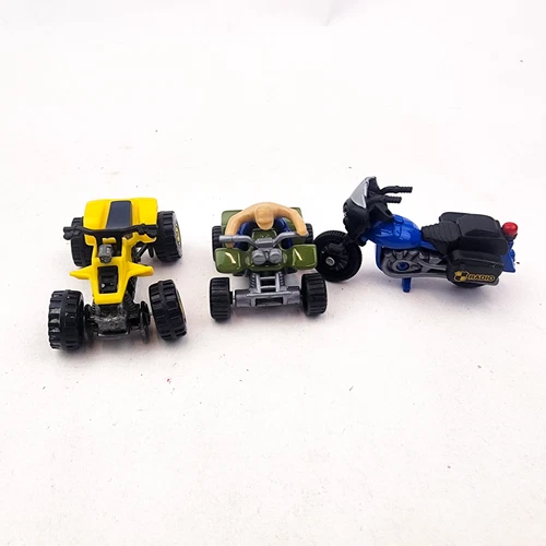 Vintage  Matchbox Hot wheels 4-Wheeler Motorcycle ATV Lot Of 3