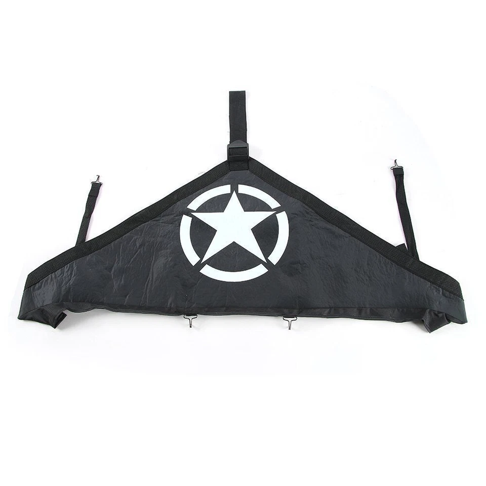 Protector de sujetador con cubierta de capó delantero estilo T para Jeep Wrangler JK JKU 2007-2018 (estrella) Foto 3 de 4