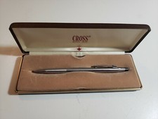 Cross Century chrome ballpoint pen in box, vintage, nice shape, working.