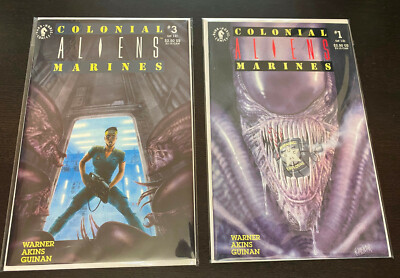 ALIENS COLONIAL MARINES (1992 Dark Horse) -- #1 2 3 4 (of 12 issue series)
