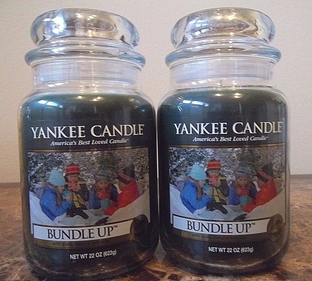Bundle Up Yankee Candle Large 22 oz Jar for sale online eBay