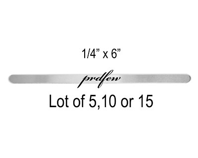 Wholesale Lot of 5,10,15 1/4''x6'' Bulk Aluminum Bracelet Blanks for Hand Stamping