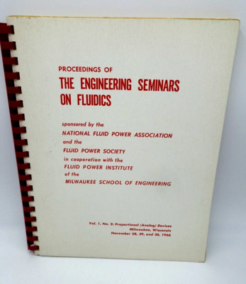 Proceedings of the Engineering Seminars on Fluidics Book 1966 NFPA
