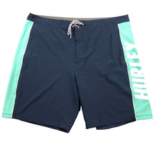 Hurley Mens Phantom Board Shorts Sz 40 Blue Lace-Up High Rise Pockets