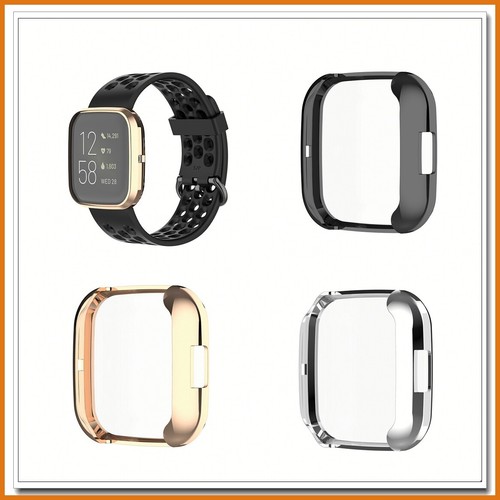For Fitbit Versa 2/ 3 Screen Protector Soft TPU Silicone Shell Frame Case Cove - Picture 4 of 15