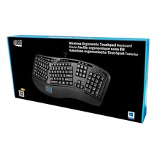 Adesso Tru-Form 4500 2.4GHz Wireless Ergonomic Touchpad Keyboard