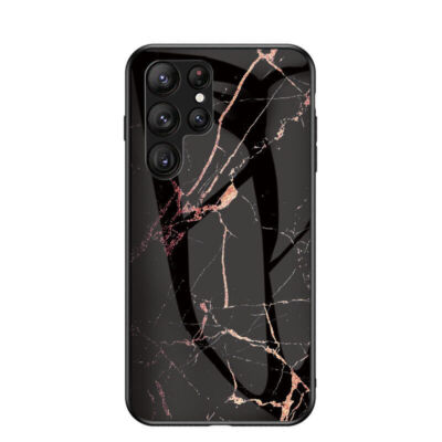 Marble Texture Glass Phone Case For Samsung S24 S23 S22 S21 S20 Ultra S10 S9 S8 