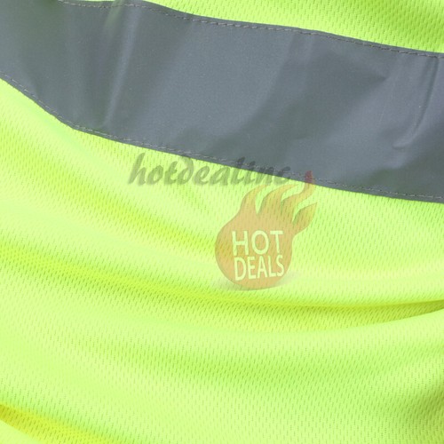 Work Safety Vest Hi-Vis High Visibility Reflective Stripe T-Shirt/Long Sleeve - Picture 15 of 30
