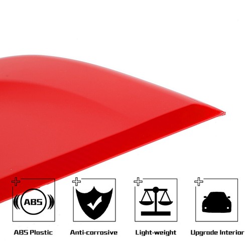 Red Gear Shift Box Side Cover Trim Bezel Decor For Ford Mustang 15+ Accessories - Foto 6 di 8