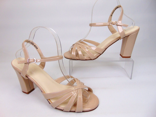 NEW! Benjamin Walk Touch Ups MAEVE Dress Heels Sandal, Womens Size 9.0 Med, Nude - Picture 2 of 10