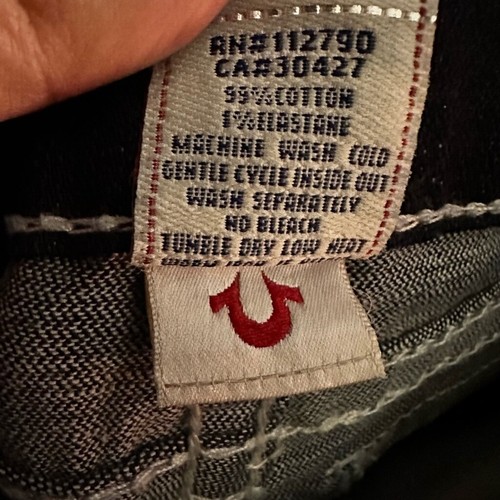 True Religion Vintage Y2K Girls Low-Rise Bootcut Dark Blue Jeans - Picture 8 of 8