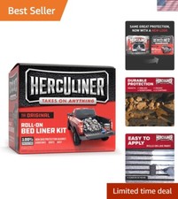Heavy-Duty HERCULINER Bed Liner Kit - 1 Gallon Skid-Resistant Protective Coating
