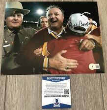 BOBBY BOWDEN SIGNED FLORIDA STATE SEMINOLES 8x10 PHOTO E w/PROOF BECKETT BAS COA BOBBY BOWDEN SIGNED FLORIDA STATE SEMINOLES 8x10 PHOTO E w/PROOF BECKETT BAS COA