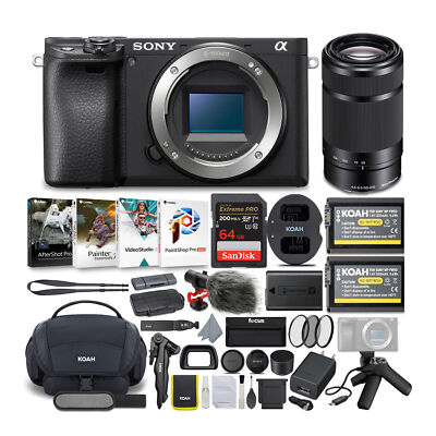 Sony Alpha a6400 Mirrorless Digital Camera Body Kit with 55-210
