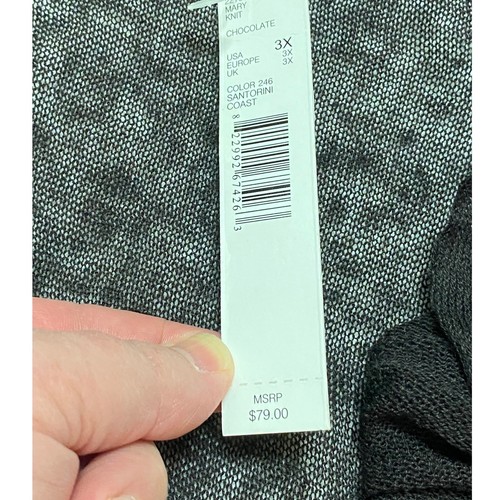 Cardigan Alex Marie Donna 3X Cropped Aperto Fromt Marrone Leggero - Foto 4 di 10