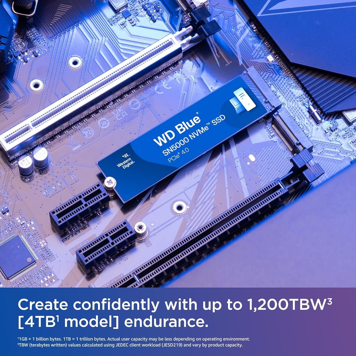 内蔵型SSD WDS100T4B0E [WD Blue SN5000 NVMe SSD 1TB WD 1TB Blue SN5000 NVMe M.2 2280 Internal Solid State Drive SSD
