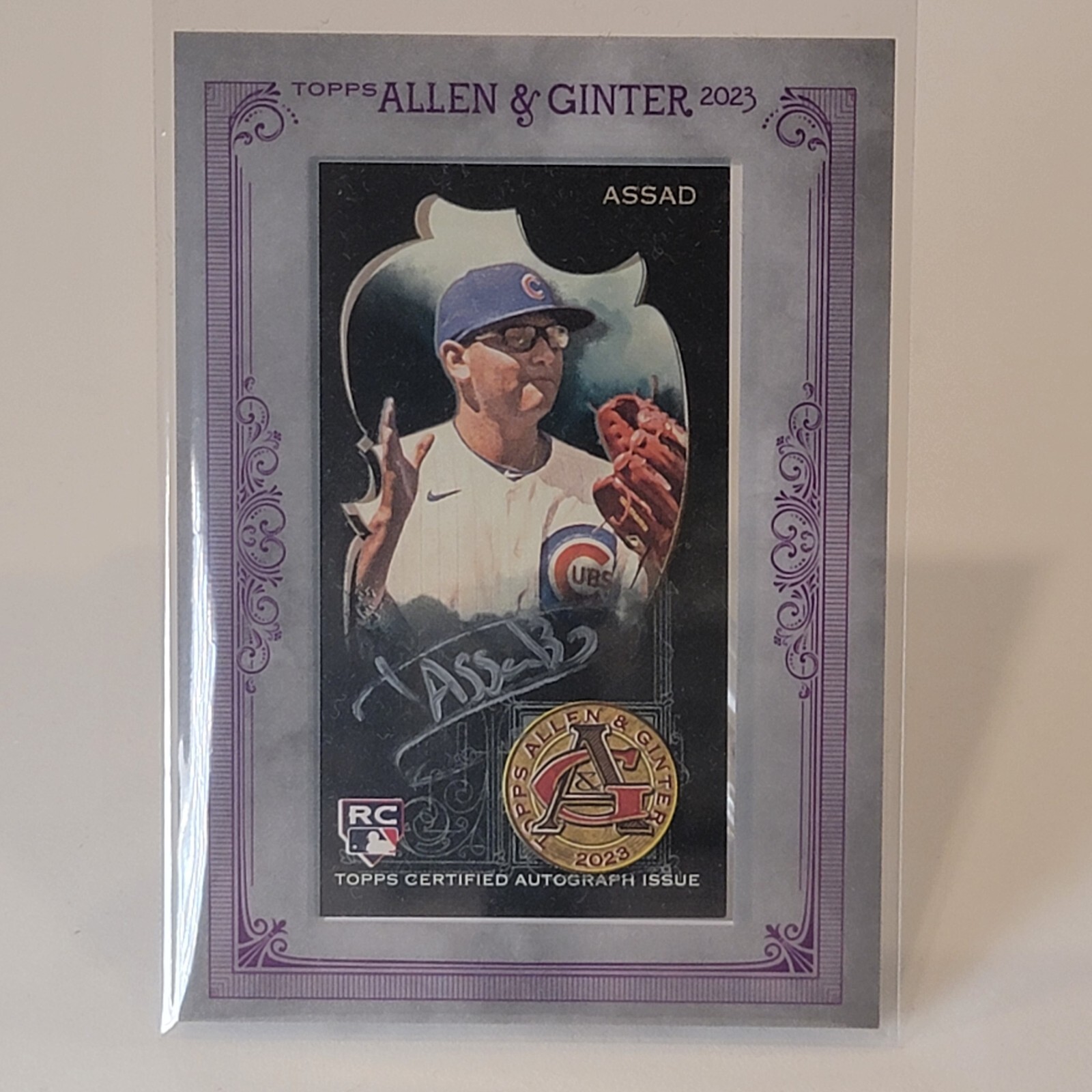 2023 Topps Allen & Ginter X Javier Assad RC Framed Silver Ink Auto 7/15 ...