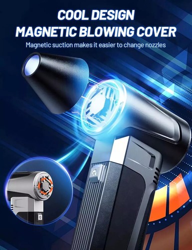 Portable Jet Dry Mini Blower 180,000 RPM Air Blower Jet Fan Turbo Powered New - Picture 3 of 9