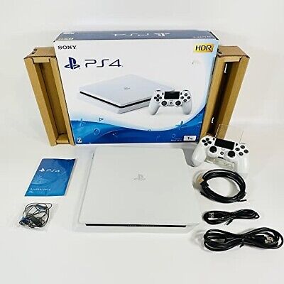 Sony PlayStation 4 PS4 Slim CUH-2100B 1TB White Game Console Full Box Japan  F/S | eBay