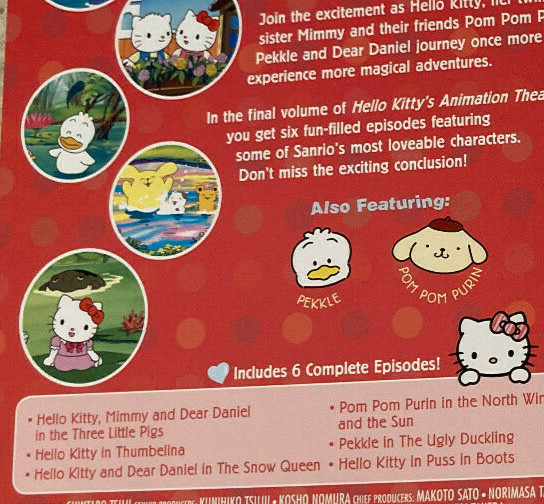 Uncirculated HELLO KITTY DVD Cover -Signed by Tiffany Grant