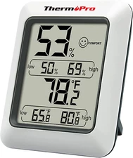Digital Hygrometer Indoor Thermometer Room Thermometer and Humidity Gauge with T