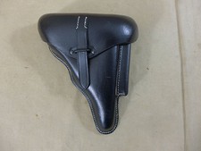 Wehrmacht Holster Koffertasche Lederholster Pistolentasche schwarz P38