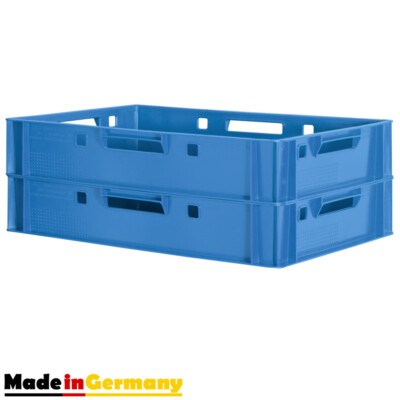 2x Fleischkiste E1 Fleischerkiste Eurobox Metzgerkiste Stapelkiste Kingpower