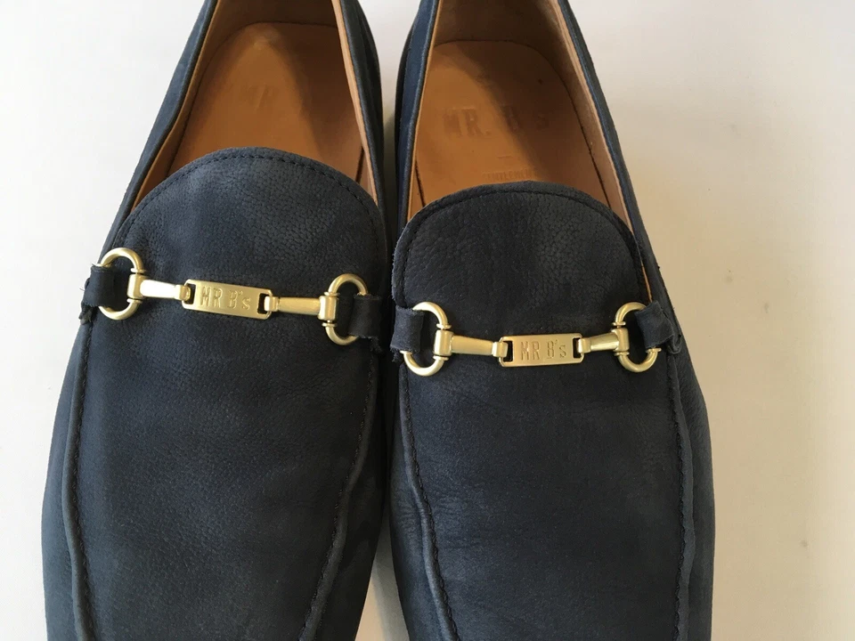 Mocasines de gamuza azul marino Aldo Gentlemen’s Boutique Mr B’s talla 12 para hombre Foto 2 de 4