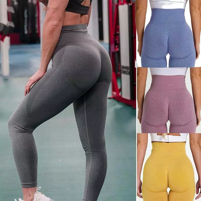 Women Seamless Leggings High Waist Yoga Pants Push Up Fitness Sport Gym  Trousers