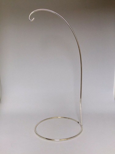 Ornament Display Stand Holders - 8 1/4" TALL SILVER PLATED - 第 1/1 張圖片