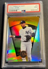 1997 DEREK JETER 2ND YEAR PINNACLE CERTIFIED MIRROR GOLD #51 PSA 9 YANKEES HOF