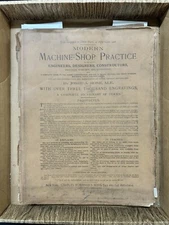 Joshua Rose Lot MODERN MACHINE SHOP PRACTICE prospectus + 4 parts many PLATES