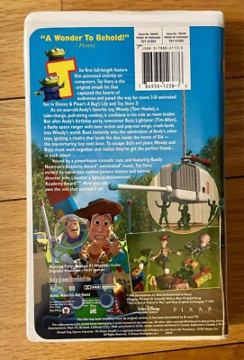 Disney Toy Story VHS 2000 Special Edition Clam Shell Gold