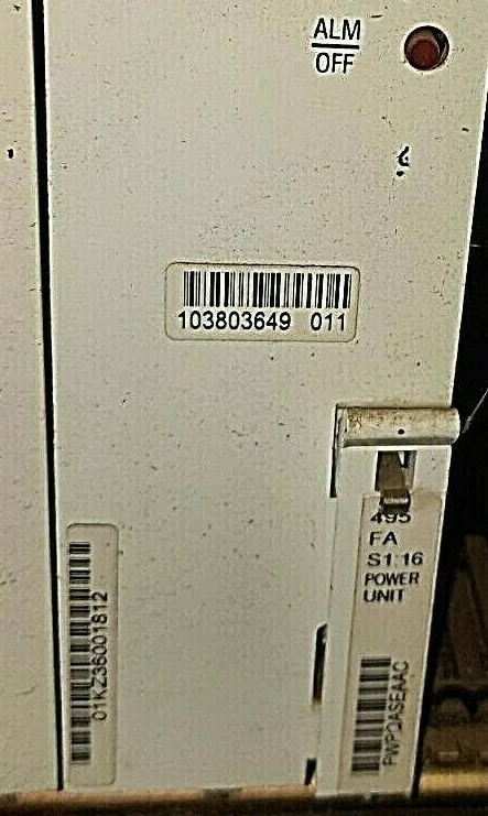LUCENT 495FA, S1:16, PWPQASEAAC, POWER UNIT CARD, USED  - Image 2 of 3