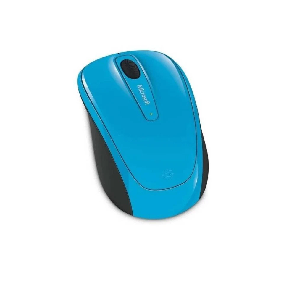 Microsoft Wireless Mobile Mouse 3500 Ambidextrous 1000 DPI Bluetrack - Cyan Blue - Image 3 of 3