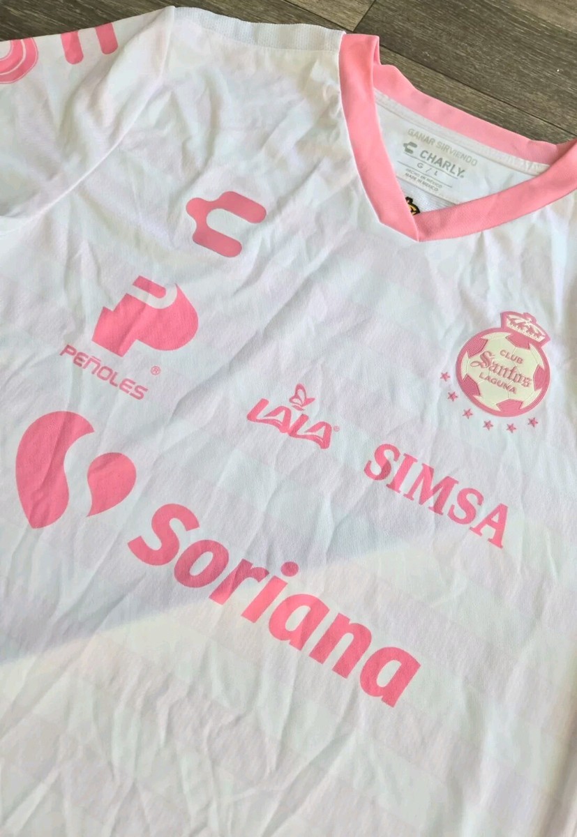 NWOT Charly Santos Laguna Breast Cancer Limited Edition Futbol