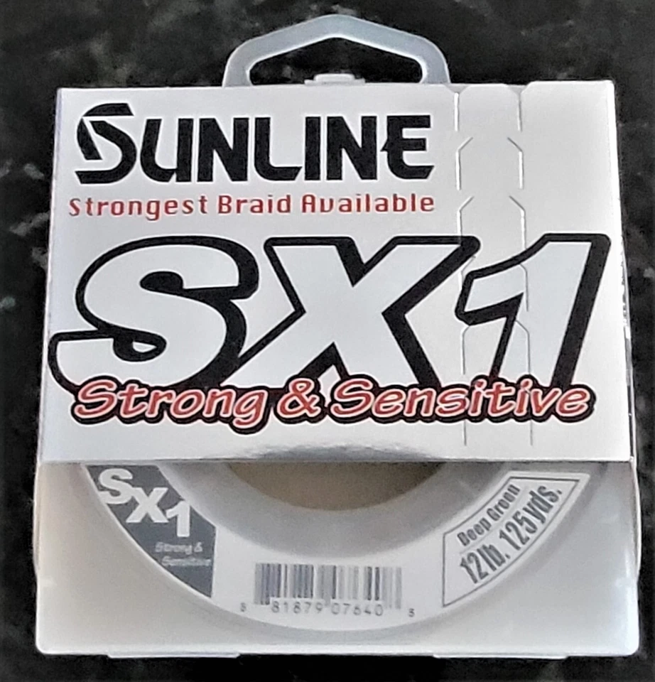Carretel Sunline Braid SX1 verde profundo 125 jardas escolha qualquer libra linha de pesca teste - Imagem 4 de 4