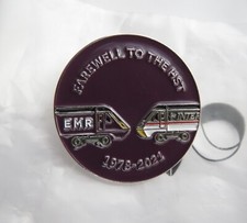 EAST MIDLANDS RAILWAY Farewell To The HST - EMR Lapel Badge, Enamel 30mm Dia.