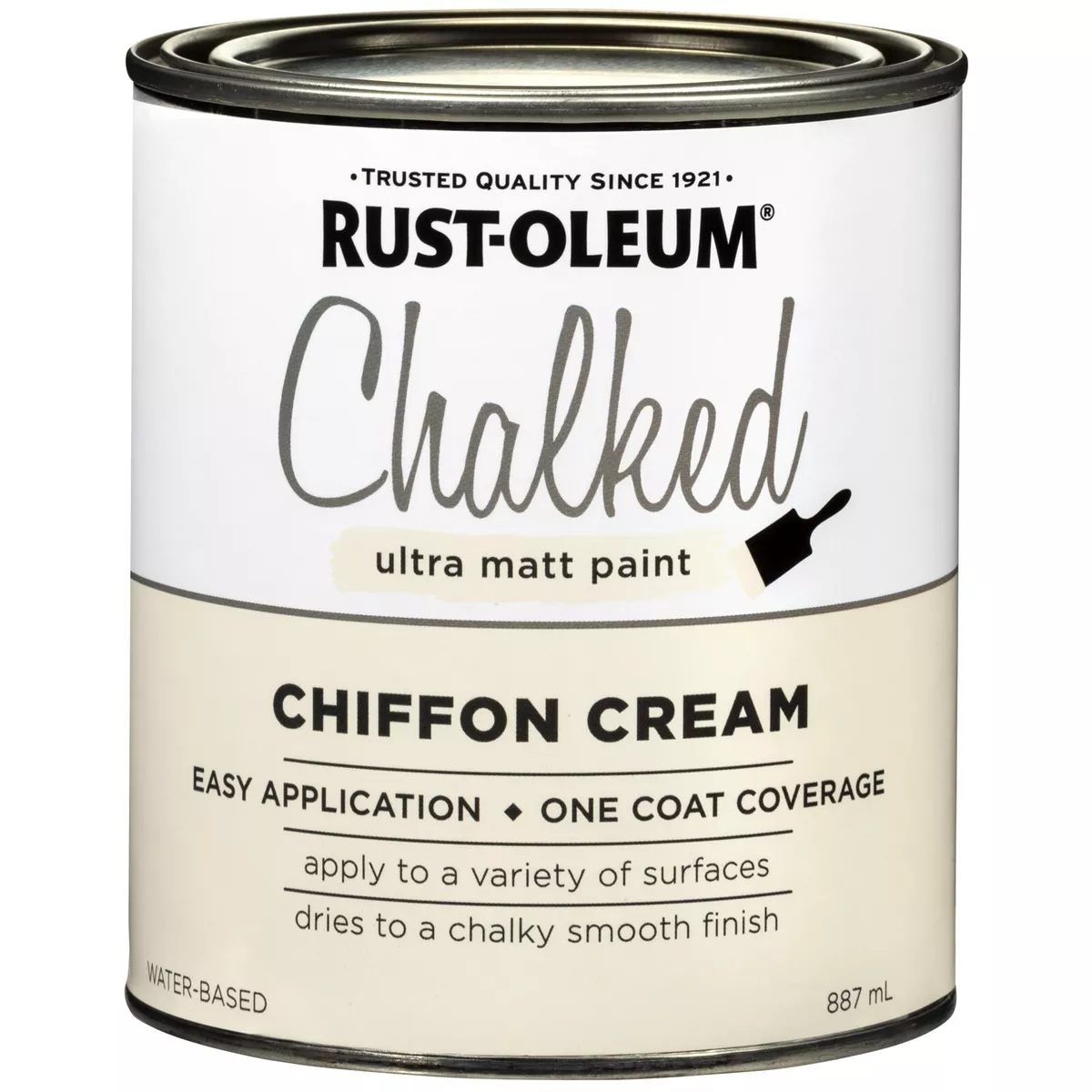 Rustoleum chalk paint chiffon on sale cream