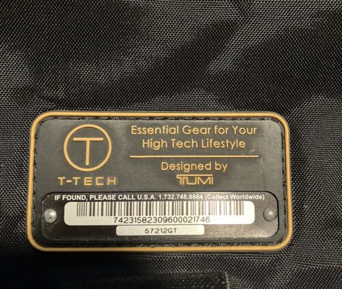 Tumi T-Tech Messenger Bag Crossbody Laptop Shoulder Briefcase Black Yellow - Picture 3 of 8