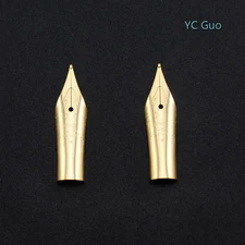 2X Medium Nibs For Wing Sung 698 & 659 Fountain Pen Golden Color