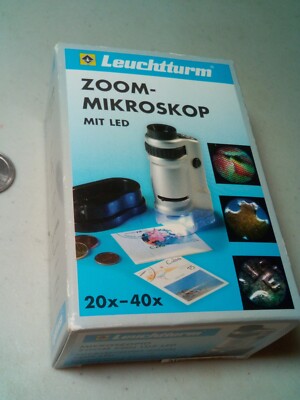 Leuchtturm Zoom Mikroskop Untested In Box Microscope Weird Oddity 