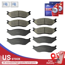 For Ford F-450 F-550 Super Duty 8PCS Front & Rear Ceramic Disc Brake Pads Set