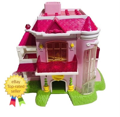 SQUINKIES Pink Mansion Doll House Play Set Blip Toys  9''long, 5.5''Wide, 7.5''High
