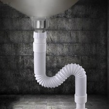 Tuyau Déchets Pratique 36-80cm Bassin Flexible Haute Qualité Plastique Type S