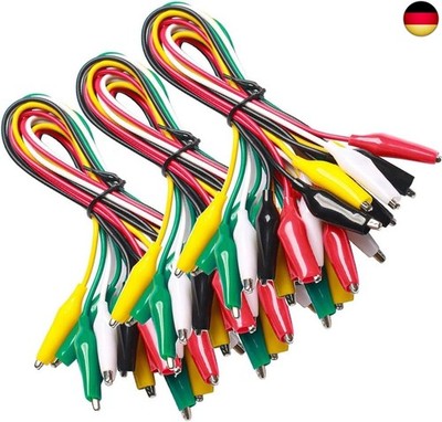 Gebildet Soldered Test Leads with Crocodile Clips Set Insulated Test Cable