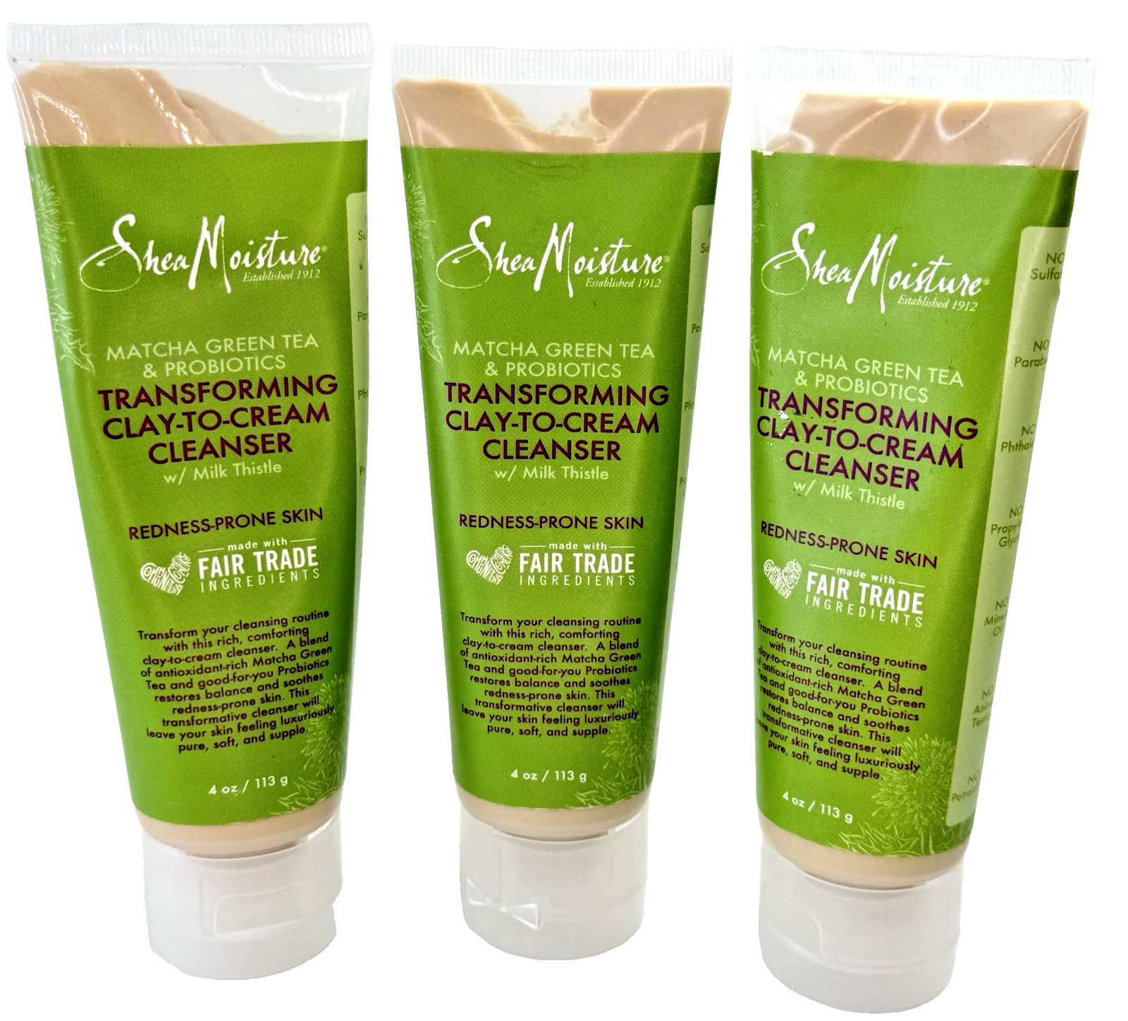 Clay To Cream Cleanser 3 Pack Face Wash Acne Sooth
