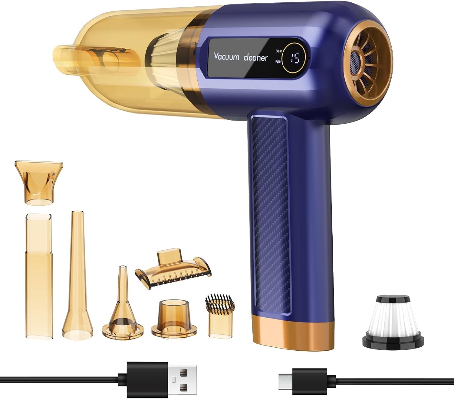 Handheld Vacuum Cleaner Cordless 15000Pa Car Hoover Rechargeable Mini Vacuum 7